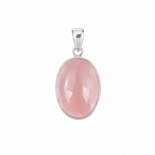 Rose Quartz Oval Pendant