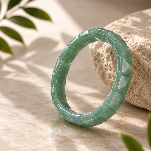 Green Aventurine Pyramid Bracelet