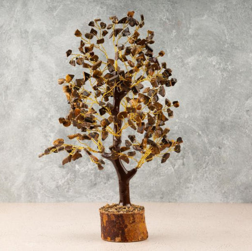 Tiger Eye Crystal Tree-Confidence, Protection & Grounded Strength