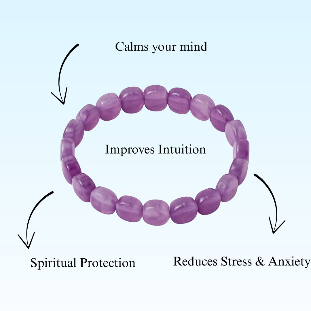 Natural Amethyst Crystal Bracelet
