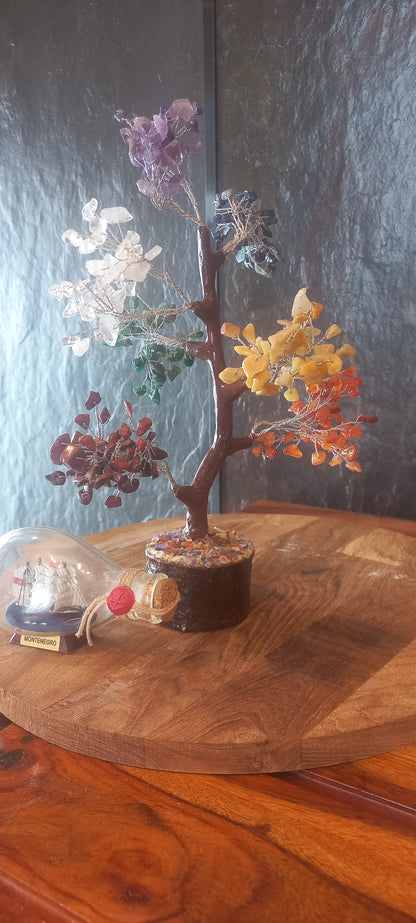 7 Chakra Crystal Gemstone Tree