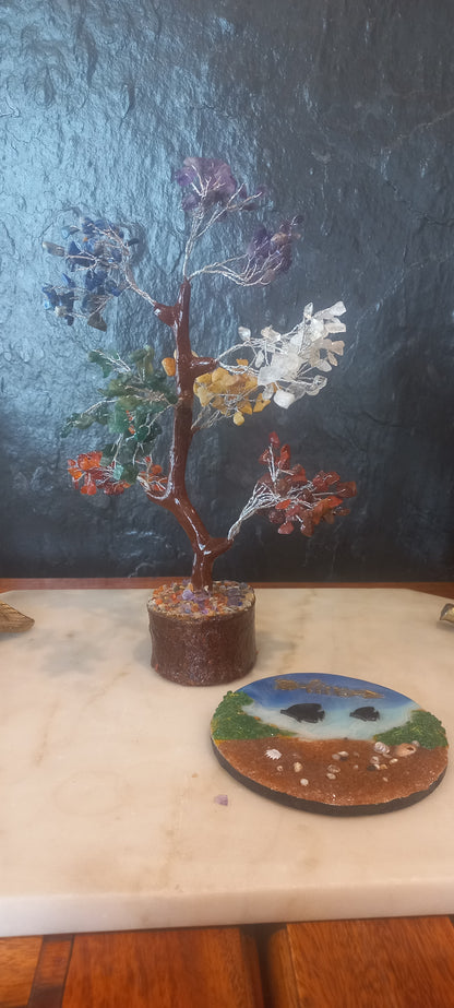 7 Chakra Crystal Gemstone Tree