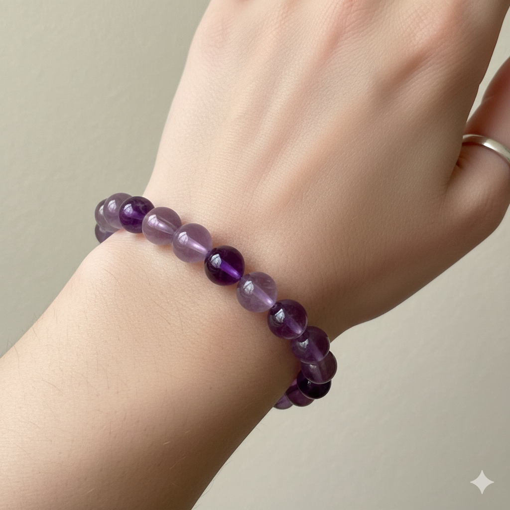 Natural Amethyst Crystal Bracelet