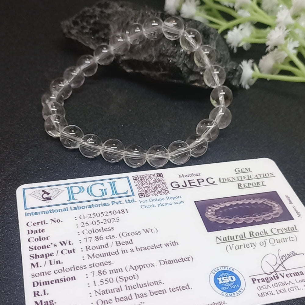 Clear Quartz Crystal Bracelet