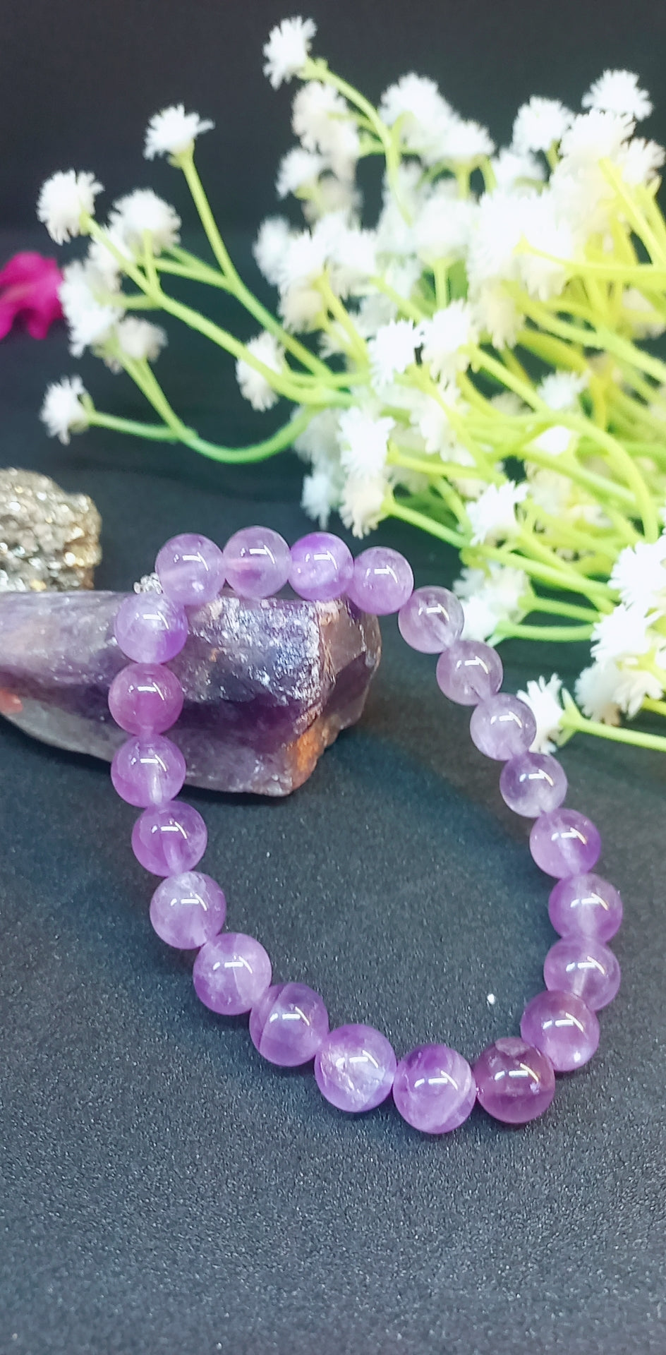 Natural Amethyst Crystal Bracelet