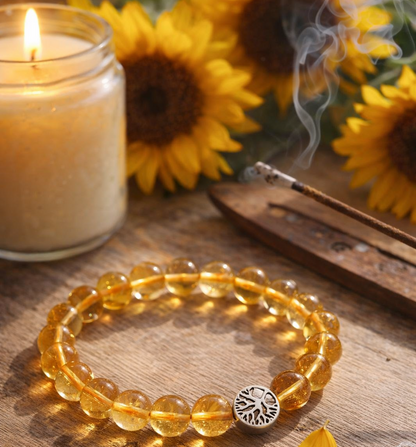 Citrine Bracelet-Abundance . Confidence . Joyful Manifestation