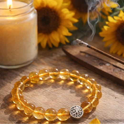 Citrine Bracelet-Abundance . Confidence . Joyful Manifestation