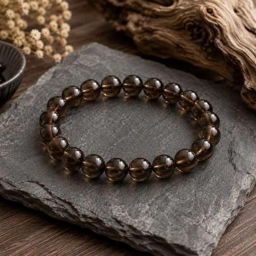 Smoky Quartz Balance Bracelet for Grounding