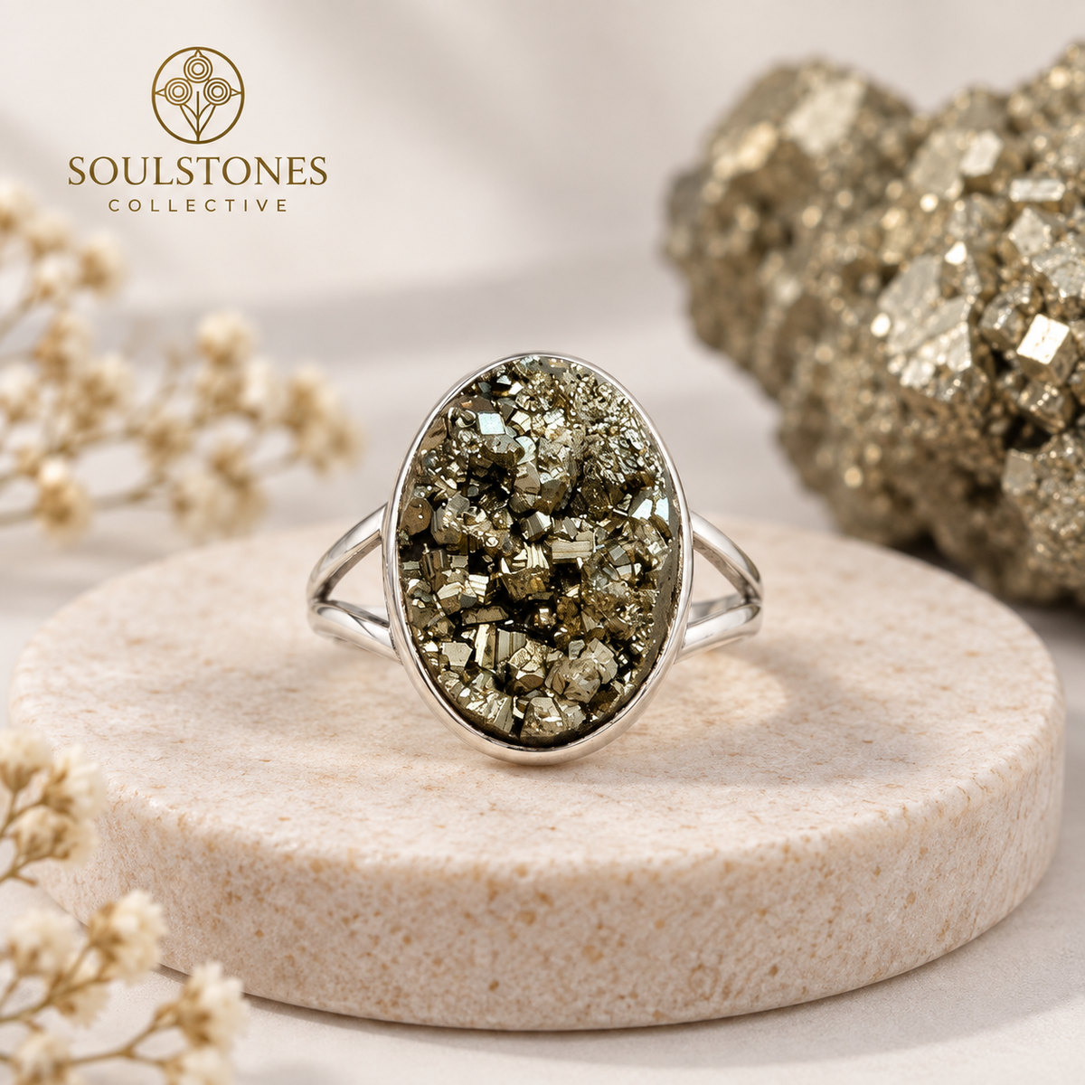 Pyrite Ring for Prosperity