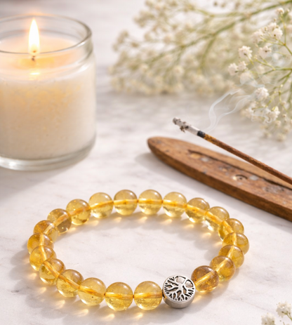 Citrine Bracelet-Abundance . Confidence . Joyful Manifestation