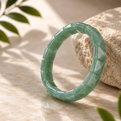 Green Aventurine Pyramid Bracelet