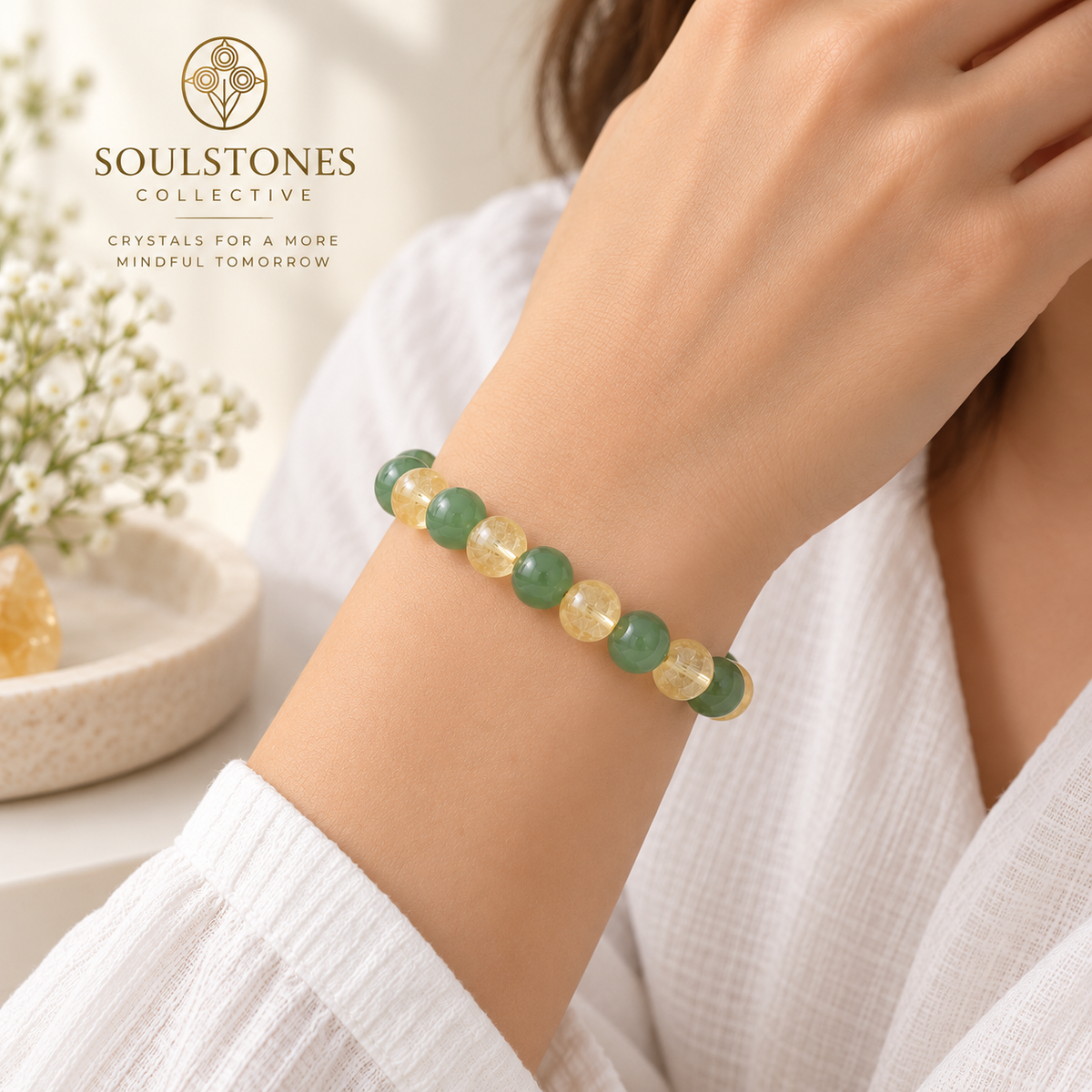 Green Aventurine & Citrine-Growth ,Abundance & Optimism (Copy)