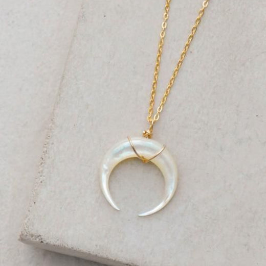 Gold Celestial Moon Goddess Pendent