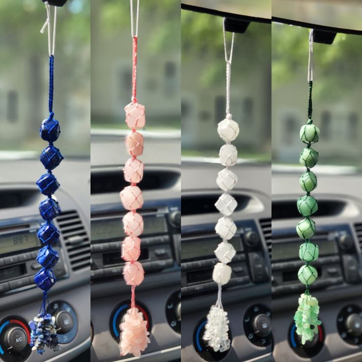 Crystal Car Hanging – Handmade Rearview Mirror Charm
