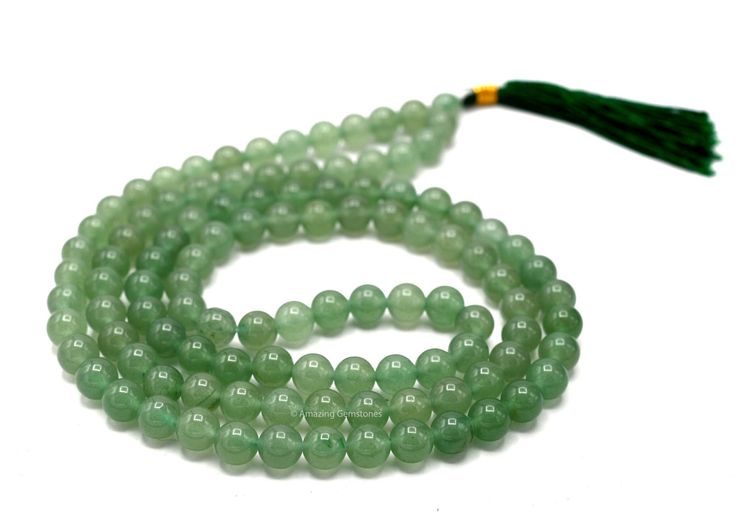 Green Aventurine Jaapmala – Luck, Growth & Prosperity