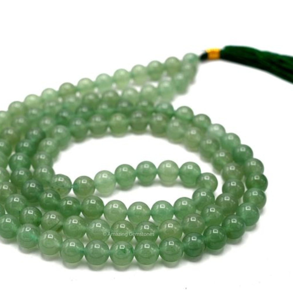Green Aventurine Jaapmala – Luck, Growth & Prosperity