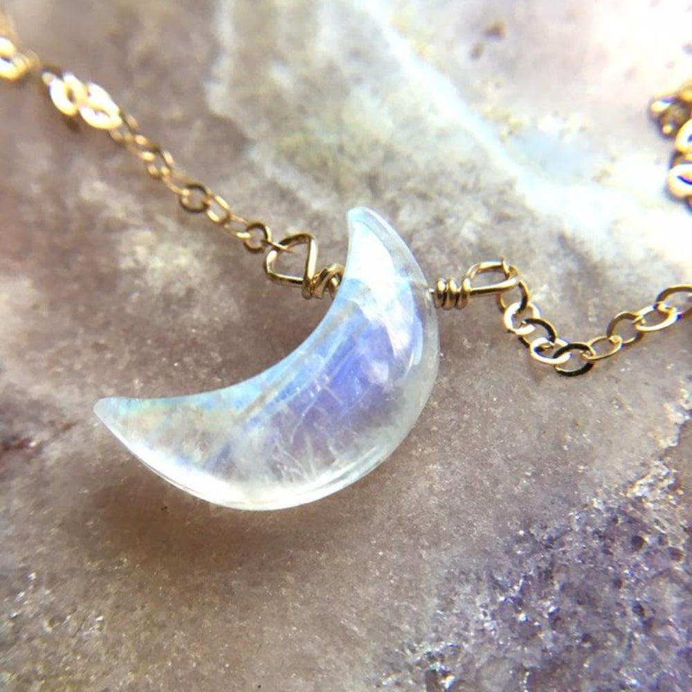 Gold Celestial Moon Goddess Pendent