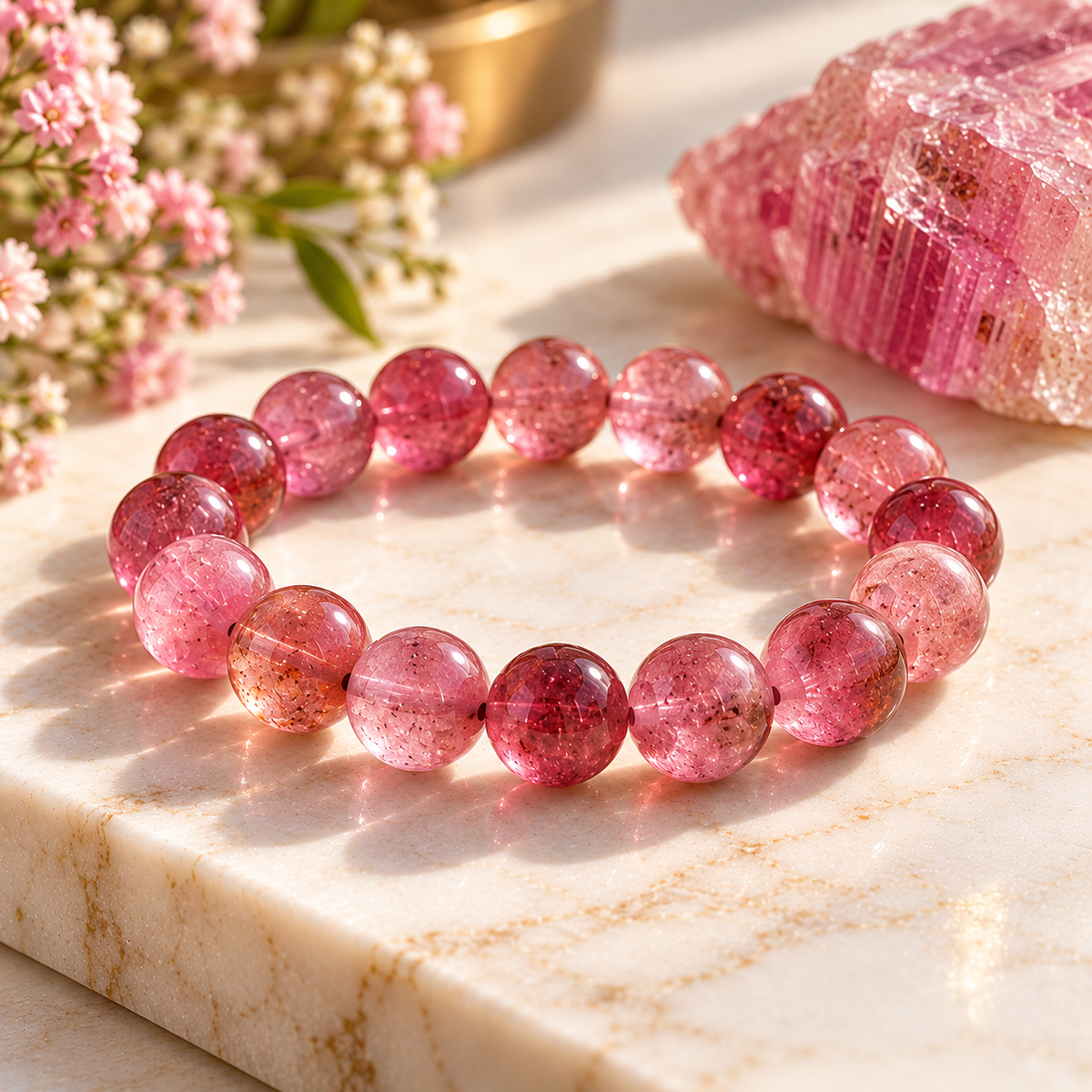 Pink Tourmaline Bracelet