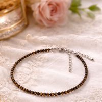 Tiger eye anklet for protection, confidence and clarity