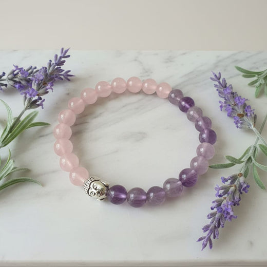 Rose Quartz + Amethyst-Inviting Love & Calm
