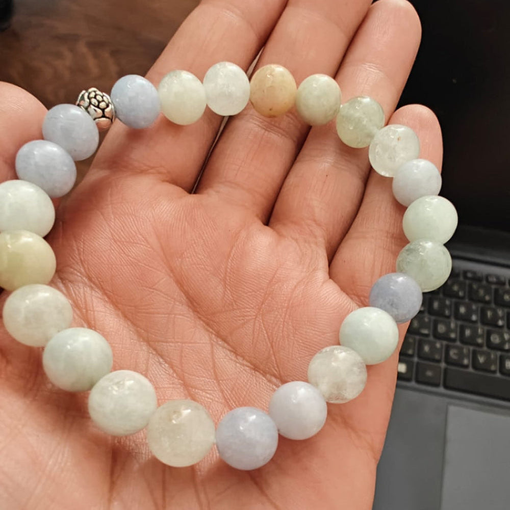 Aquamarine Bracelet for clear expression