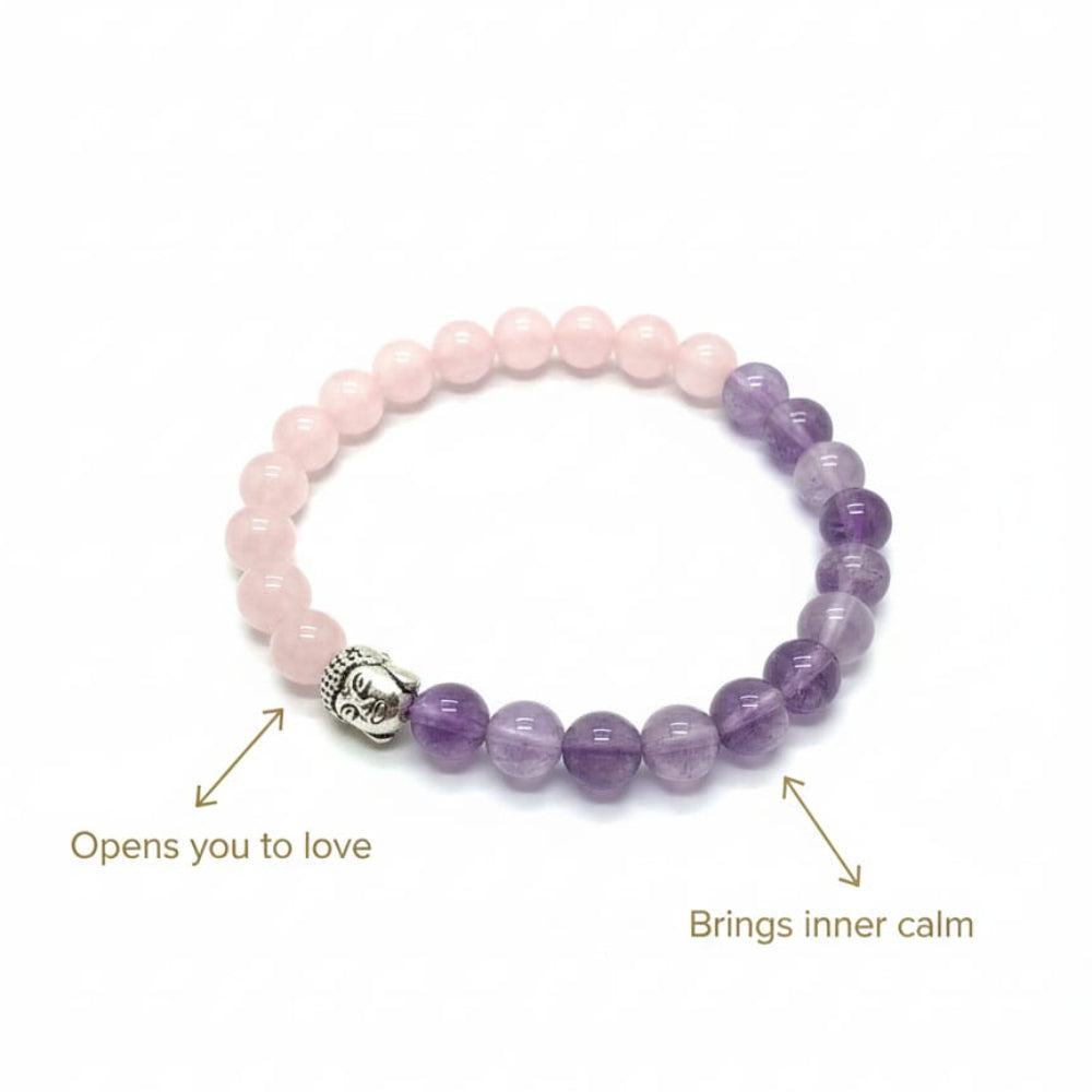 Rose Quartz + Amethyst-Inviting Love & Calm