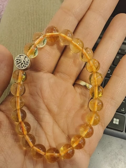 Citrine Bracelet-Abundance . Confidence . Joyful Manifestation